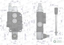 Rozdzielacz hydrauliczny 1-sekcyjny 80Lz zatrzaskiem VOIMA
