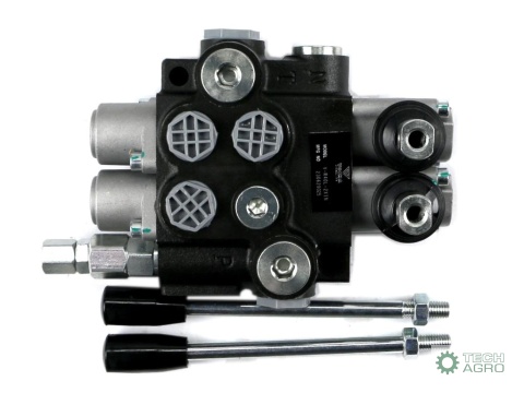 Rozdzielacz hydrauliczny 2-sekcyjny 40L(1-sekcja nurnikowa) VOIMA