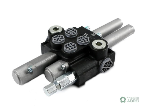 Rozdzielacz hydrauliczny 2-sekcyjny 40L(1-sekcja pływająca) sterowany na linkę VOIMA