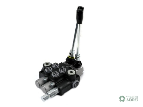 Rozdzielacz hydrauliczny 2-sekcyjny 40L(1 sekcja - z zatrzaskiem) VOIMA