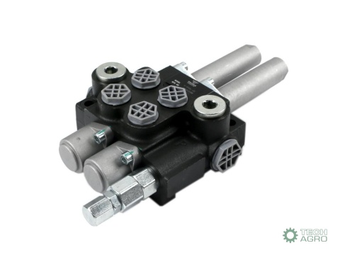 Rozdzielacz hydrauliczny 2-sekcyjny 40Lsterowany joystickiem na linkę VOIMA