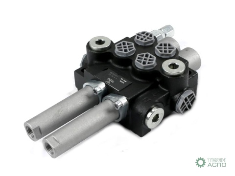 Rozdzielacz hydrauliczny 2-sekcyjny 40Lsterowany joystickiem na linkę VOIMA