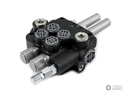 Rozdzielacz hydrauliczny 2-sekcyjny 80Lsterowany joystickiem na linkę VOIMA