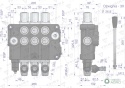 Rozdzielacz hydrauliczny 3-sekcyjny 120L VOIMA