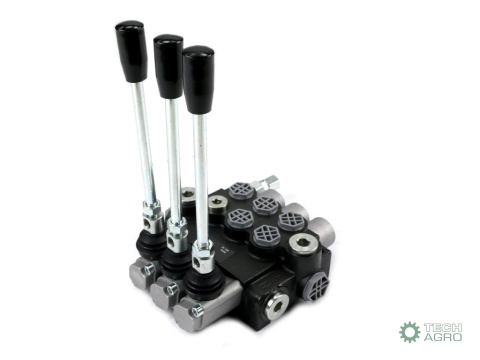 Rozdzielacz hydrauliczny 3-sekcyjny 40L(1-sekcja nurnikowa) VOIMA