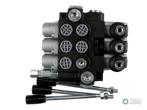 Rozdzielacz hydrauliczny 3-sekcyjny 40L(1-sekcja nurnikowa) VOIMA