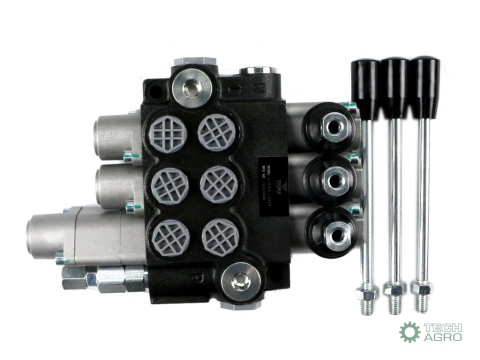 Rozdzielacz hydrauliczny 3-sekcyjny 40L(1-sekcja pływająca) VOIMA