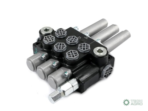 Rozdzielacz hydrauliczny 3-sekcyjny 40Lsterowany na linkę VOIMA