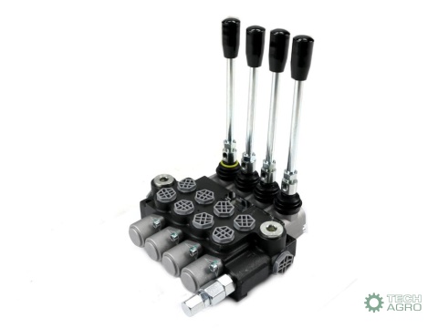 Rozdzielacz hydrauliczny 4-sekcyjny 40L(1 sekcja z zatrzaskiem) VOIMA