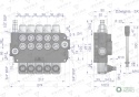 Rozdzielacz hydrauliczny 5-sekcyjny 80LVOIMA