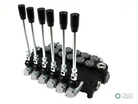 Rozdzielacz hydrauliczny 6-sekcyjny 80LVOIMA
