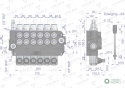 Rozdzielacz hydrauliczny 6-sekcyjny 80LVOIMA