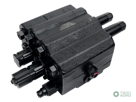 Rozdzielacz hydrauliczny do ładowaczy czołowych (LS - Load Sensing) 2-sekcyjny (1 x sekcja pływająca) max przepływ 90L - sterow