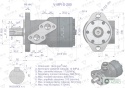 Silnik hydrauliczny orbitalny (stosowany do owijarek) V-MR-S 200 cm3/obr (175 bar / max.200 bar) VOIMA