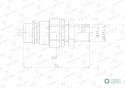 Szybkozłącze hydrauliczne wtyczka EURO M22x1.5 GZ long (9100822LW) VOIMA (opakowanie 50szt)