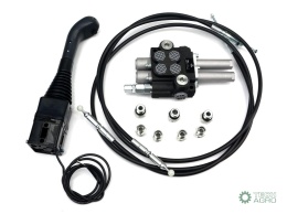 Zestaw do Ładowacz TUR -Rozdzielacz 40L2-sekcyjny + Joystick z przyciskiem + Elementy złączne + Linki na kulkę 2000mm VOIMA