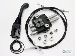 Zestaw do Ładowacz TUR -Rozdzielacz 80L2-sekcyjny + Joystick z przyciskiem + Elementy złączne + Linki na kulkę 2000mm VOIMA