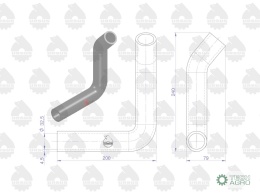 Zestaw komplet przewodów chłodnicy C-360 ORYGINAŁ URSUS