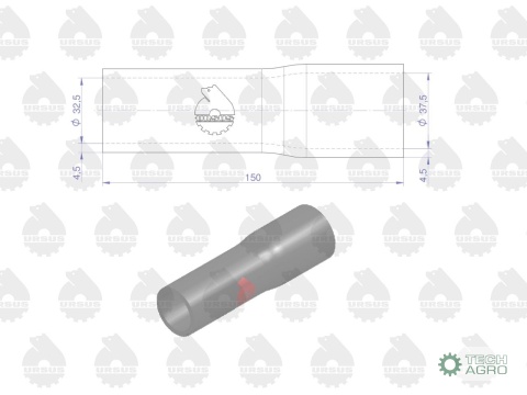 Zestaw komplet przewodów chłodnicy C-360 ORYGINAŁ URSUS