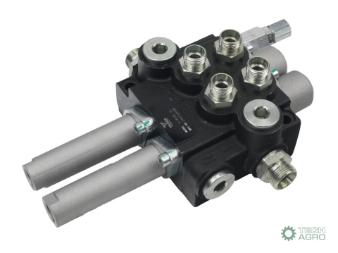 Zestaw - rozdzielacz hydrauliczny 2-sekcyjny na linki + elementy złączne VOIMA