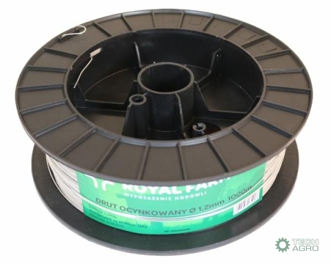 Drut (szpula) do pastucha 1000m ocynkowany fi 1.2 mm ROYAL FARM RM-105010019