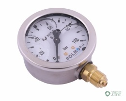 Manometr glicerynowy M63 0-100 bar dolne przyłącze G1/4