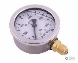 Manometr glicerynowy M63 0-1000 bar dolne przyłącze G1/4