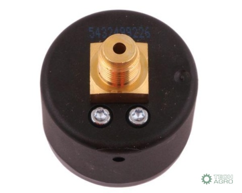 Manometr suchy M40 0-10 bar gwint M10x1tylne przyłącze obudowa plastikowa POLMO