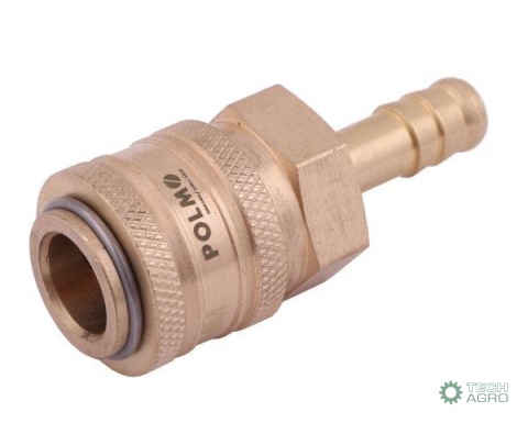 Szybkozłącze pneumatyczne P26 NW7.2 gniazdo pod wąż DN06mm POLMO ( sprzedawane po 5 )