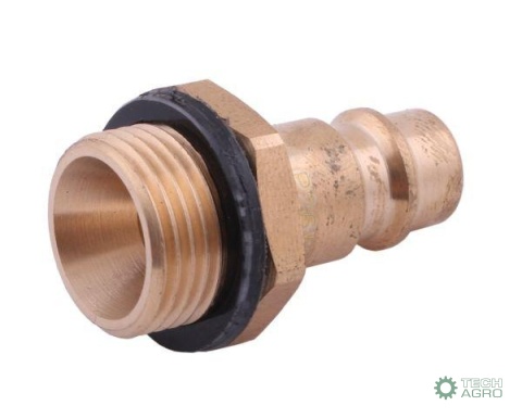 Szybkozłącze pneumatyczne P26 NW7.2 wtyczka 3/8"BSP gwint zewnętrzny POLMO ( sprzedawane po 5 )