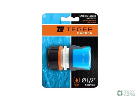 Szybkozłączka 1/2" - z waterstop / TEGER