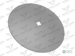 Talerz, gładki fi 460 otwór 30x30 stal borowa, 1279201030 1201030040, Royal Farm