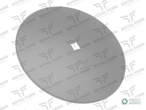 Talerz, gładki fi 460 otwór 30x30 stal borowa, 1279201030 1201030040, Royal Farm