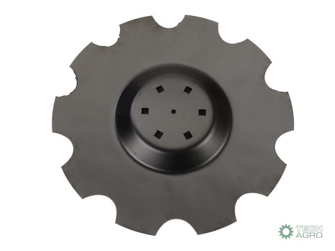 Talerz, uzębiony Z-10 fi 510 mocowanie 6/120 grubość 3.5 mm przetłoczony stal borowa , Royal Farm