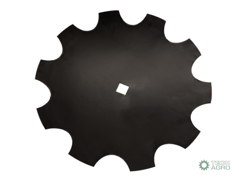 Talerz, uzębiony Z-10 fi 510 otwór 30x30 stal borowa, 1242050040 1279201020, Royal Farm