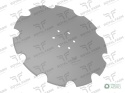 Talerz, uzębiony Z-10 fi 560 mocowanie 6/120 grubość 4 mm stal borowa, Royal Farm