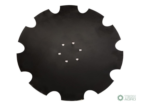 Talerz, uzębiony Z-10 fi 560 mocowanie 6/120 grubość 4 mm stal borowa, Royal Farm