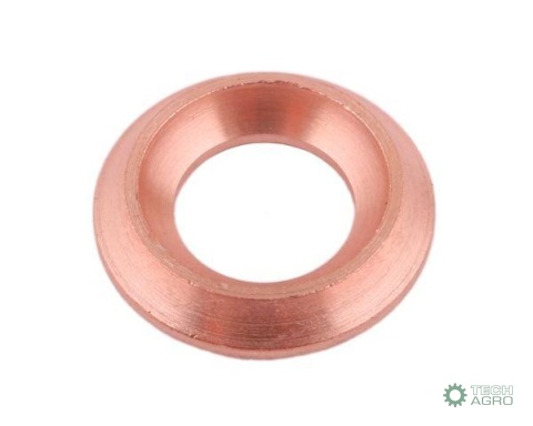 Uszczelka manometryczna do przyłącza gwintami G1/4" i M12x1.5 (CU wyżarzone) POLMO ( sprzedawane po 10 )