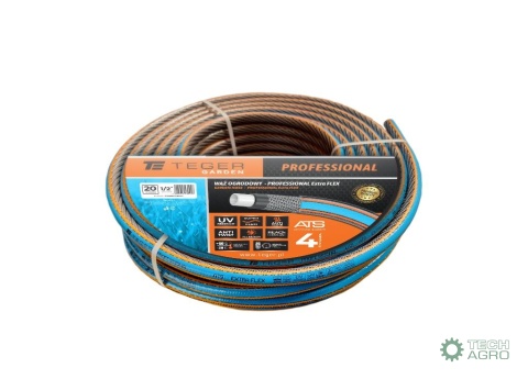 Wąż ogrodowy "PROFESSIONAL- EXTRA FLEX"FI 1/2". 20m / TEGER