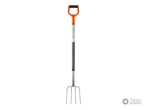 Widły gospodarcze 4-zębne na metalowym trzonku - Standard (dł. 1300 mm) Extreme / TEGER