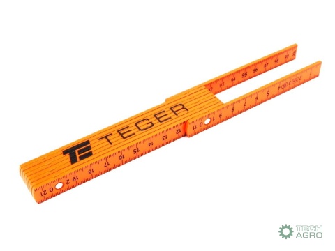 Miara składana 1m z tworzywa w displayuTEGER sprzedawana po 20 szt