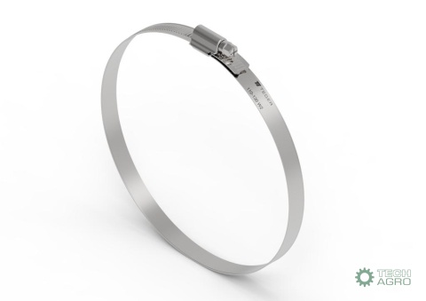 Opaska zaciskowa wzmocniona 110-130 ślimakowa (obejma W2 - stal nierdzewna) szerkość 12mm TEGER ( sprzedawane po 10 )