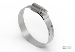 Opaska zaciskowa wzmocniona 20-32 ślimakowa (obejma W2 - stal nierdzewna) szerkość 12mm (blister) TEGER ( sprzedawane po 8 )