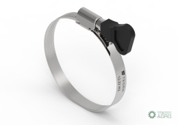 Opaska zaciskowa z pokrętłem 12-22 ślimakowa (obejma W2 - stal nierdzewna) szerkość 9mm (blister) TEGER ( sprzedawane po 15 )