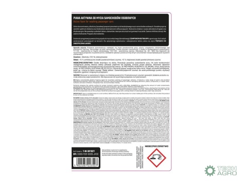 Piana aktywna do mycia samochodów osobowych 1 l / TEGER