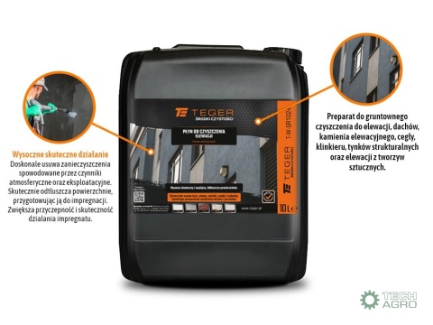 Płyn do czyszczenia elewacji 10l / TEGER