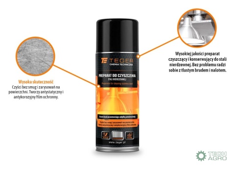 Preparat do czyszczenia stali nierdzewnej 400 ml / TEGER
