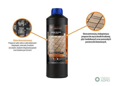 Preparat do mycia kostki brukowej 1 KG / (Płyn) TEGER