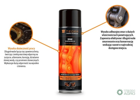 Smar do łańcuchów i lin 500ml / TEGER