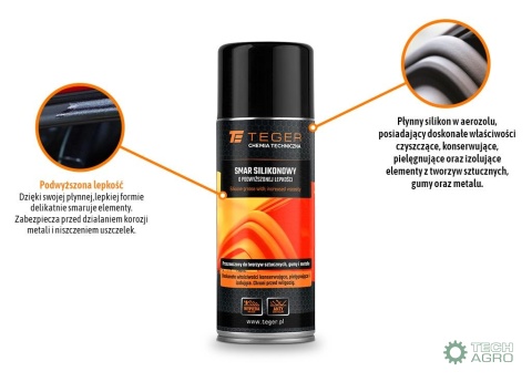 Smar silikonowy o podwyższonej lepkości 400 ml / TEGER